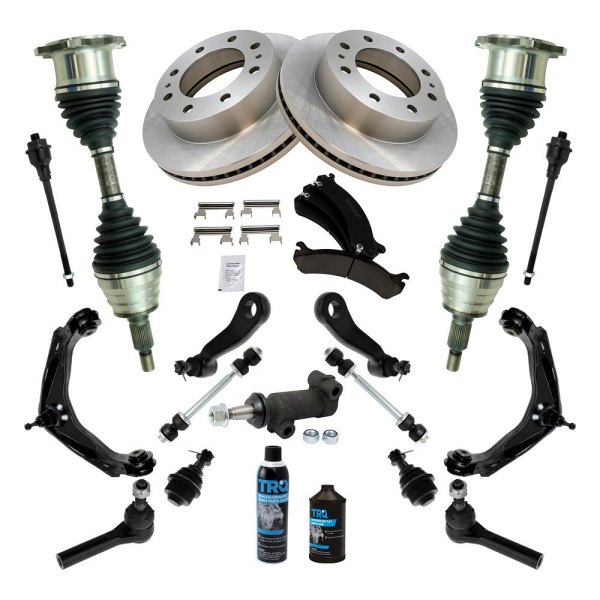 TRQ® - Front Brake Rotor and Suspension Kit