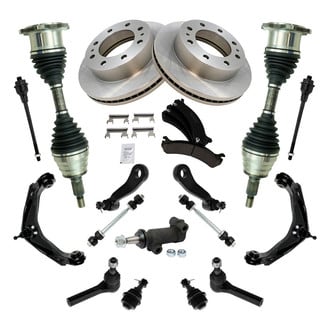 TRQ® - Front Brake Rotor and Suspension Kit