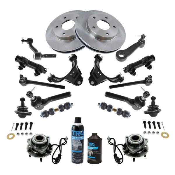 TRQ® - Front Brake Rotor and Suspension Kit