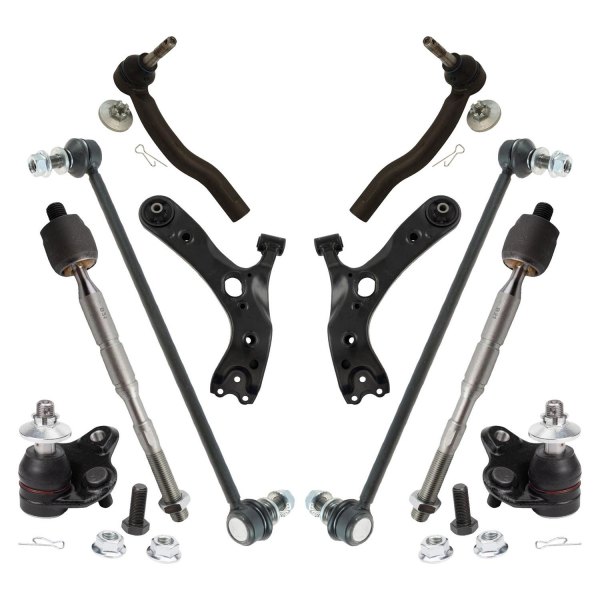 TRQ® - Front Driver and Passenger Side Control Arm and Suspension Kit