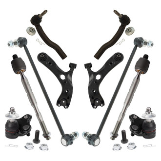 TRQ® - Front Driver and Passenger Side Control Arm and Suspension Kit