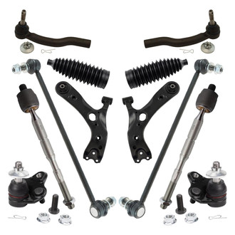 TRQ® - Front Driver and Passenger Side Control Arm and Suspension Kit