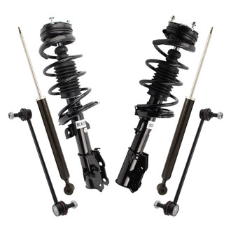 TRQ® - Front and Rear Shock Absorber and Suspension Kit