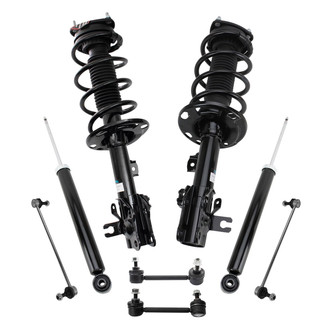 TRQ® - Front and Rear Shock Absorber and Suspension Kit
