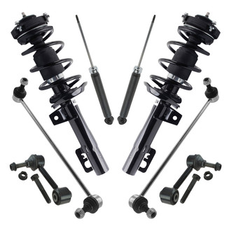 TRQ® - Front and Rear Shock Absorber and Suspension Kit