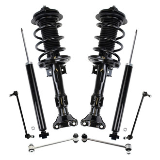 TRQ® - Front and Rear Shock Absorber and Suspension Kit