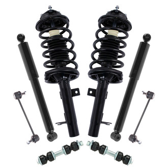 TRQ® - Front and Rear Shock Absorber and Suspension Kit