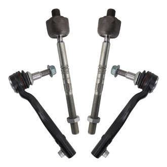 TRQ® - Front Inner and Outer Steering Tie Rod End Kit