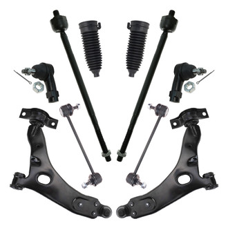 TRQ® - Front Driver and Passenger Side Control Arm and Suspension Kit