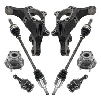 TRQ® PSA77509 - Front Axle Shaft and Suspension Kit