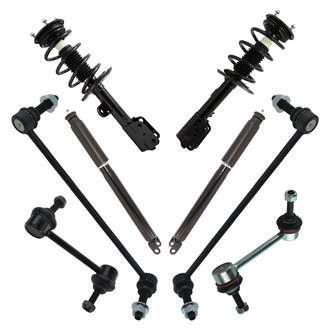 TRQ® - Front and Rear Shock Absorber and Suspension Kit