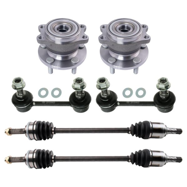 TRQ® - Rear Axle Shaft and Suspension Kit
