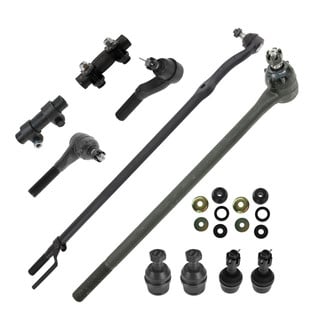 TRQ® - Front Steering Tie Rods and Suspension Kit