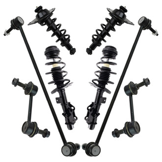TRQ® - Front and Rear Shock Absorber and Suspension Kit