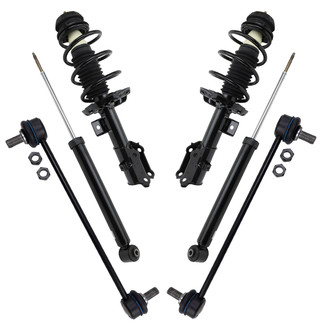 TRQ® - Front and Rear Shock Absorber and Suspension Kit