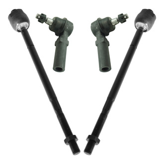 TRQ® - Front Inner and Outer Steering Tie Rod End Kit