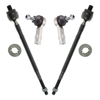 TRQ® - Front Inner and Outer Steering Tie Rod End Kit