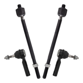 TRQ® - Front Inner and Outer Steering Tie Rod End Kit