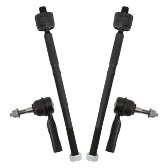 TRQ® - Front Inner and Outer Steering Tie Rod End Kit