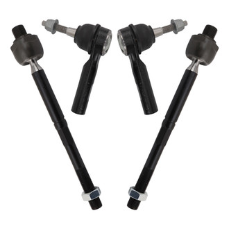 TRQ® - Front Inner and Outer Steering Tie Rod End Kit