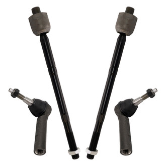 TRQ® - Front Inner and Outer Steering Tie Rod End Kit