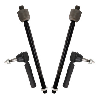 TRQ® - Front Inner and Outer Steering Tie Rod End Kit
