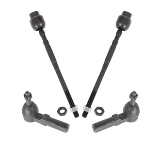 TRQ® - Front Inner and Outer Steering Tie Rod End Kit