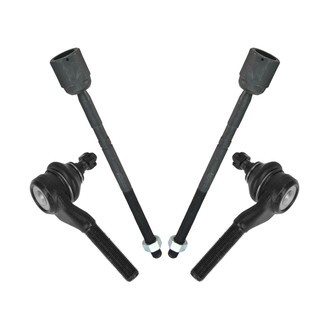 TRQ® - Front Inner and Outer Steering Tie Rod End Kit
