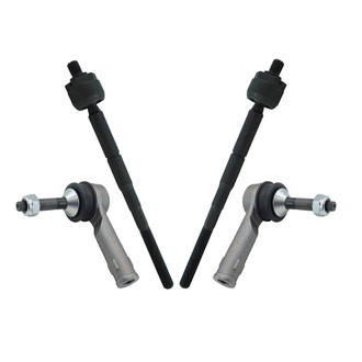 TRQ® - Front Inner and Outer Steering Tie Rod End Kit