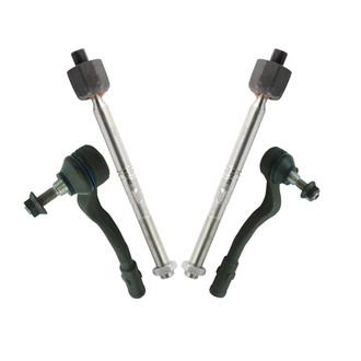 TRQ® - Front Inner and Outer Steering Tie Rod End Kit