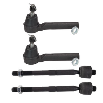 TRQ® - Front Inner and Outer Steering Tie Rod End Kit