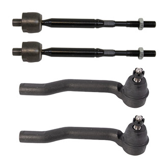 TRQ® - Front Inner and Outer Steering Tie Rod End Kit