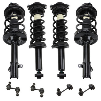 TRQ® - Front and Rear Shock Absorber and Suspension Kit