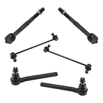 TRQ® - Front Steering Tie Rods and Suspension Kit