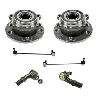 TRQ® - Front Steering Tie Rods and Suspension Kit