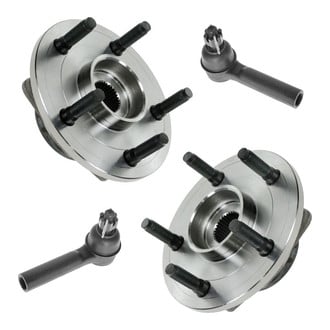 TRQ® - Front Steering Tie Rods and Suspension Kit