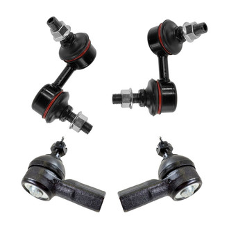 TRQ® - Front Steering Tie Rods and Suspension Kit