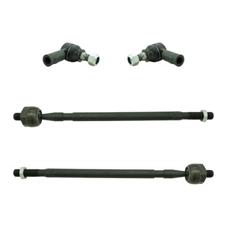 TRQ® - Front Driver and Passenger Side Inner and Outer Steering Tie Rod End Kit