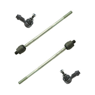 TRQ® - Front Driver and Passenger Side Inner and Outer Steering Tie Rod End Kit