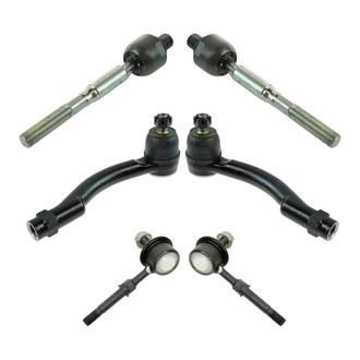TRQ® - Front Steering Tie Rods and Suspension Kit