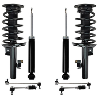 TRQ® - Front and Rear Shock Absorber and Suspension Kit