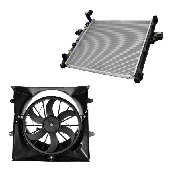TRQ® - Radiator and Cooling Fan Kit