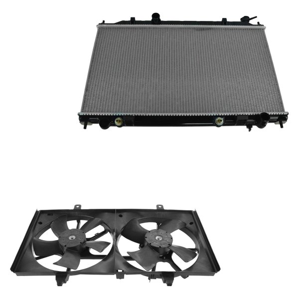 TRQ® - Radiator and Engine Cooling Fan Kit