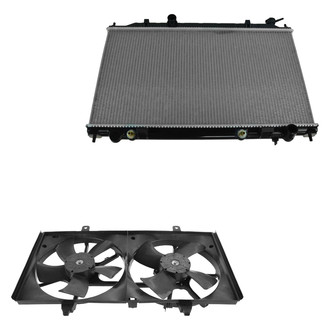 TRQ® - Radiator and Cooling Fan Kit