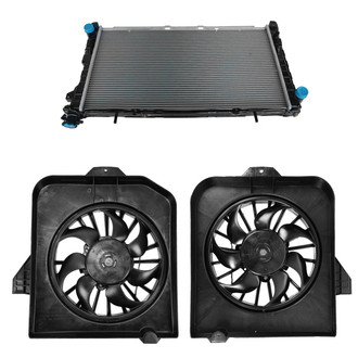 TRQ® - Radiator and Cooling Fan Kit