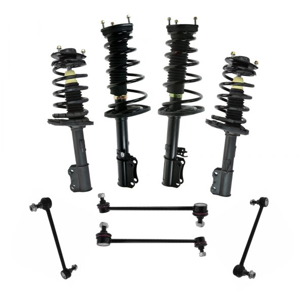 TRQ® - Front and Rear Complete Strut Assembly Kit