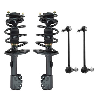 TRQ® - Front Driver and Passenger Side Shock Absorber and Suspension Kit