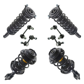 TRQ® - Front and Rear Complete Strut Assembly Kit