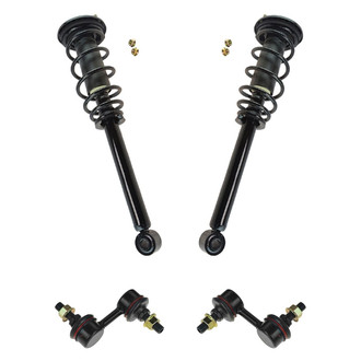 TRQ® - Rear Driver and Passenger Side Shock Absorber and Suspension Kit