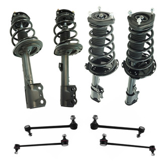 TRQ® - Front and Rear Complete Strut Assembly Kit